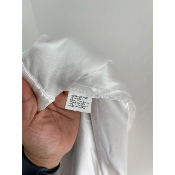 MAC DUGGAL Rosette One Shoulder Tea Length Dress Plus Size 16 - Picture 11 of 12